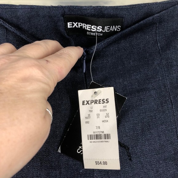 NOS Express Jeans; Stretch Jeans that Move; Slits at Front Bottom; BOHO SZ 7/8 T - Picture 6 of 6